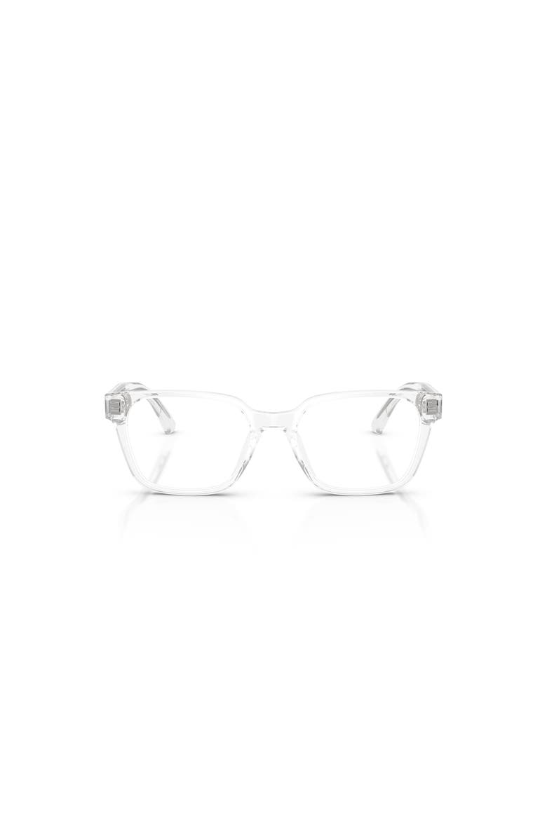 Emporio Armani 48mm Rectangle optical glasses, Alternate, color, Transparent