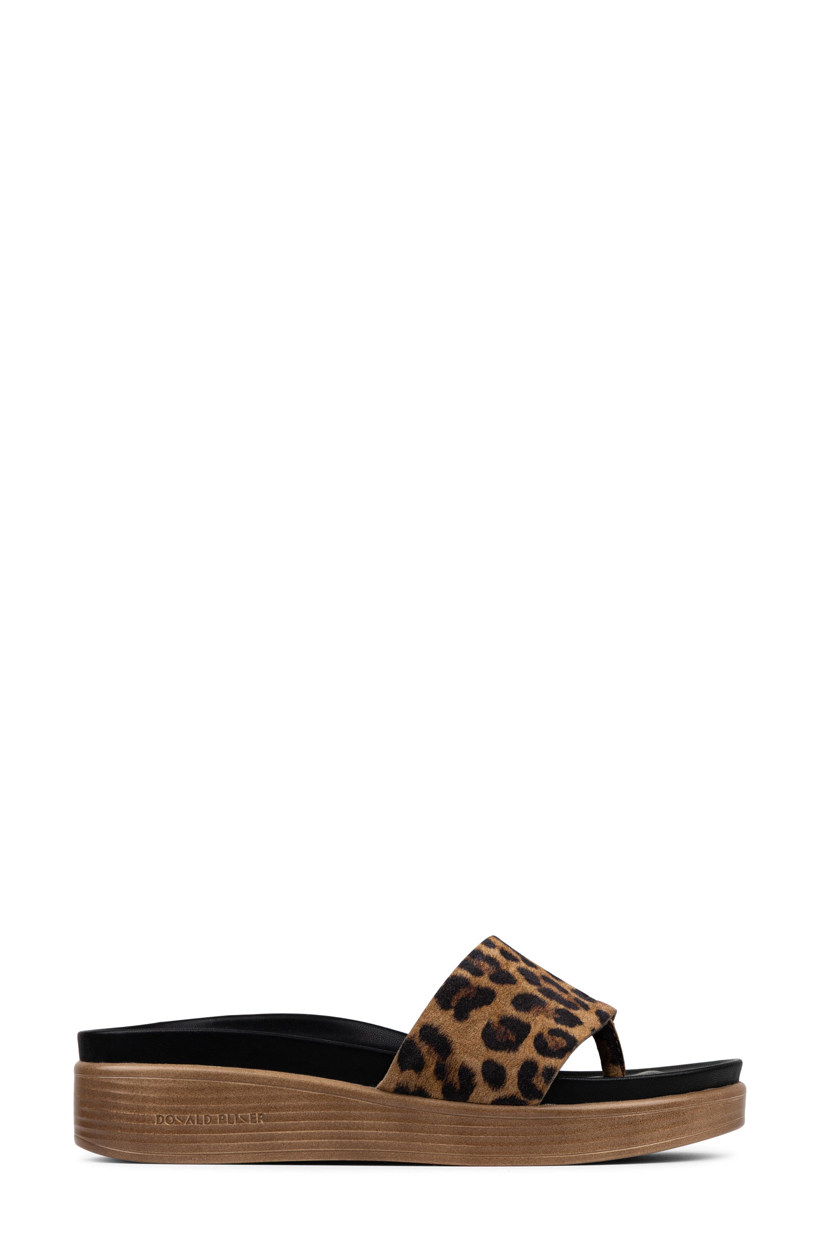 Donald Pliner Leopard Print Slide Sandal, Alternate, color, Leopard