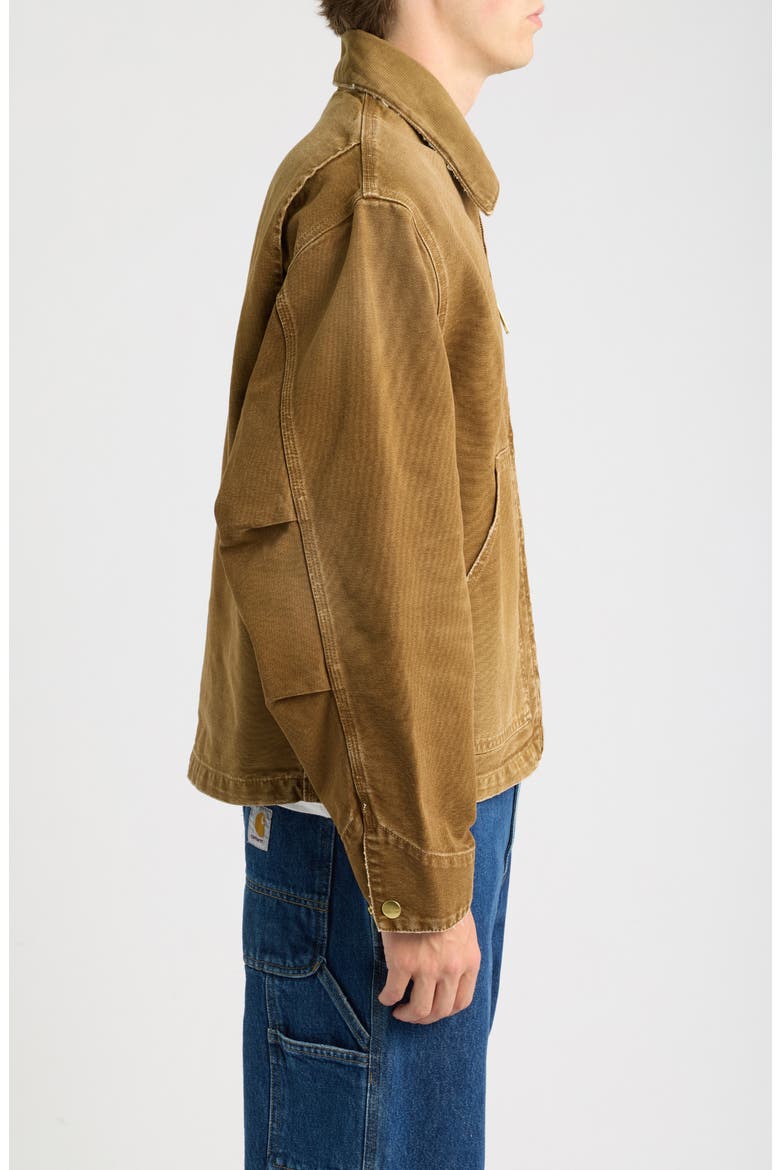 OG Arcan Graphic Organic Cotton Canvas Jacket, Alternate, color, HAMILTON BROWN