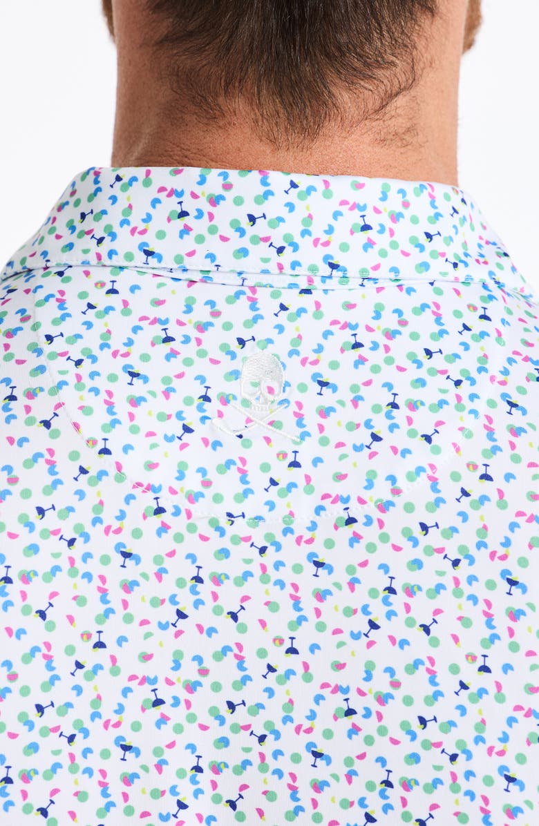 Robert Graham Dayton Short Sleeve Performance Polo, Alternate, color, White