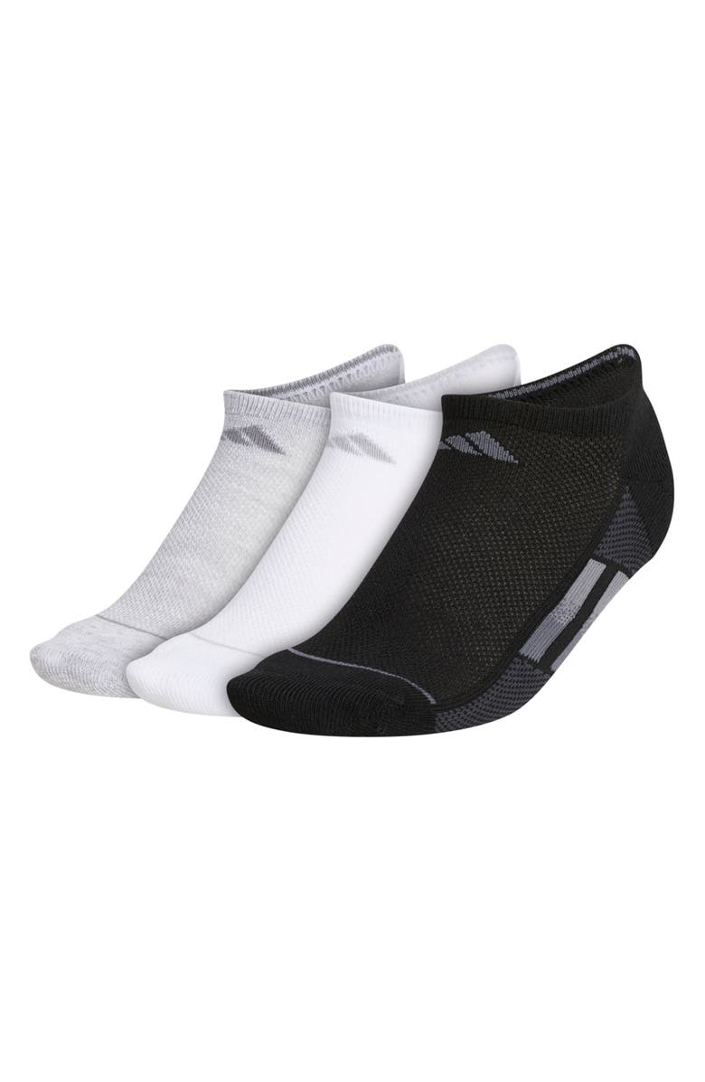 adidas Superlite Stripe No Show Socks - Pack of 3, Main, color,