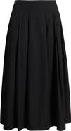 Nordstrom Pleated Cotton Poplin Skirt