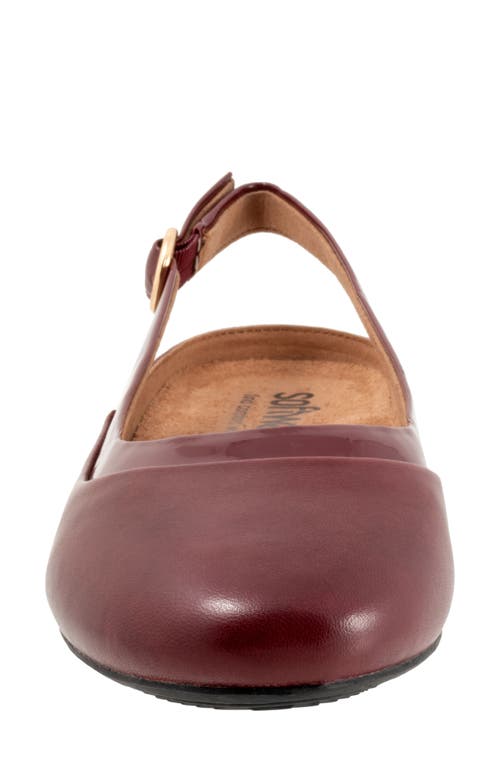 Softwalk ® Sheffield Slingback Flat In Red