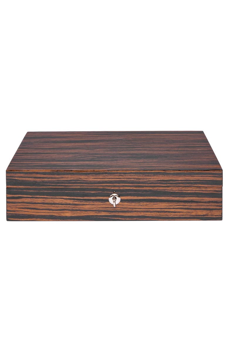 Rapport London HERITAGE TEN WATCH BOX, Alternate, color, Macassar