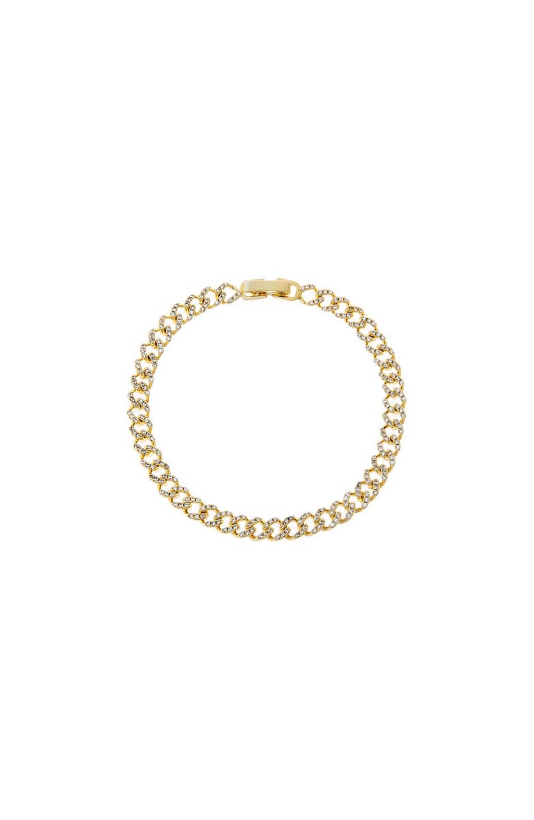 BY ADINA EDEN CZ Pave Cuban Bracelet, Main, color, Gold