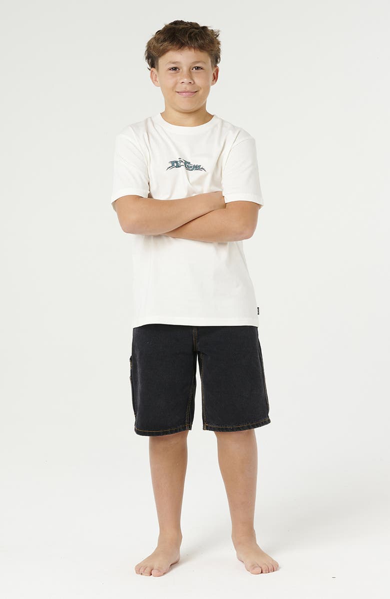 Rip Curl Kids' Hazed and Tubed Graphic Tee, Alternate, color, Bone