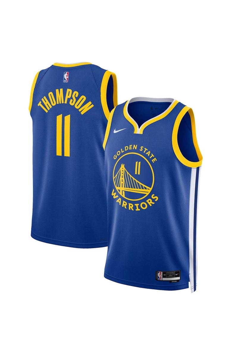 Nike Unisex Nike Klay Thompson Royal Golden State Warriors Swingman Jersey - Icon Edition, Main, color,