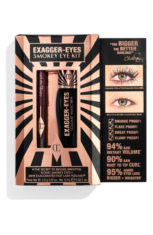 Charlotte Tilbury Exagger-eyes Smokey Eye Kit Set $51 Value In Transparent