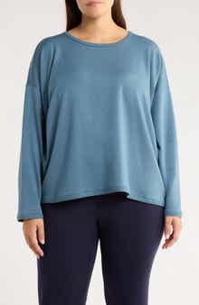 Eileen Fisher Crewneck Boxy Crop T-Shirt