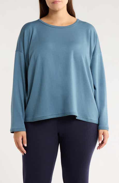 Eileen Fisher Crewneck Boxy Crop T-Shirt