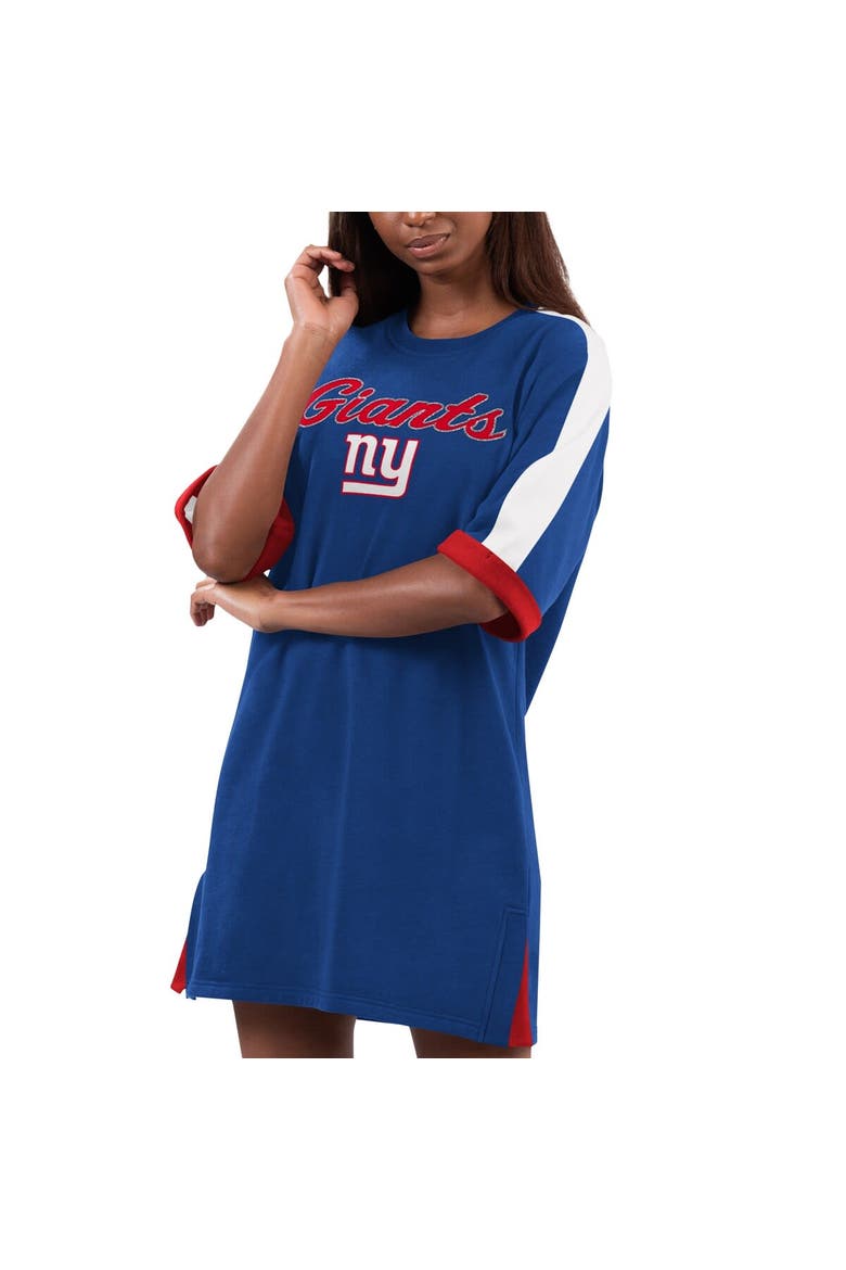 Women's G-III 4Her by Carl Banks Royal New York Giants Flag Sneaker Dress, Alternate, color, Royal