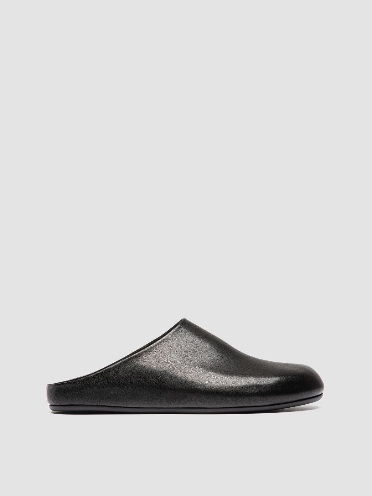 BABOUCHE 001 Leather Slides, Alternate, color, Black