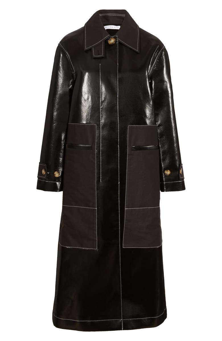 Rejina Pyo Logan Faux Leather Coat, Alternate, color,