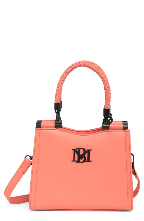 Small Braid Trim Convertible Top-Handle Bag