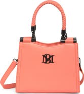 Badgley Mischka Collection Small Braid Trim Convertible Top-Handle Bag