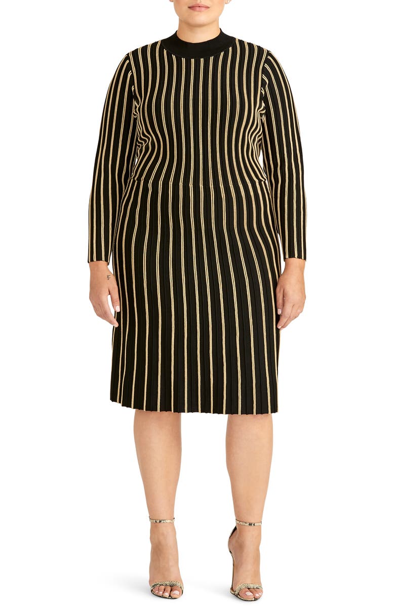 Rachel Roy Collection Vertical Stripe Dress, Main, color,