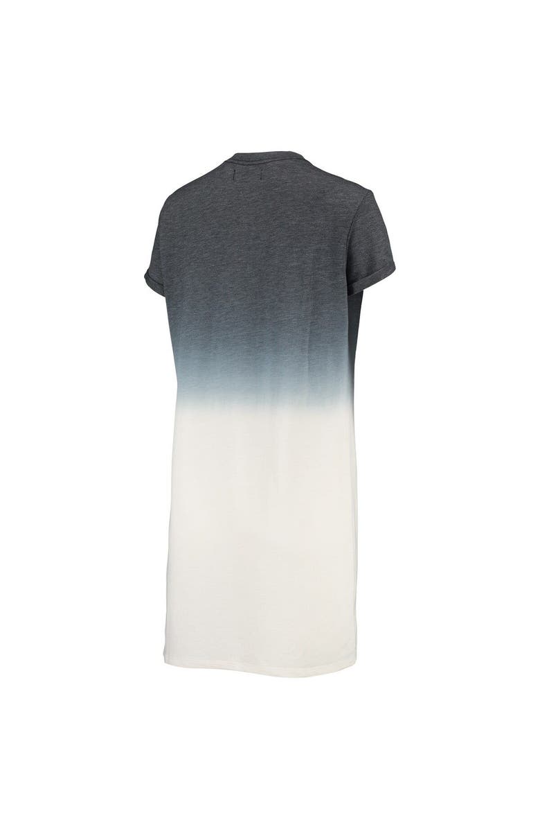 Junk Food Women's Junk Food Heathered Black/White Philadelphia Eagles Ombre Tri-Blend T-Shirt Dress, Alternate, color, 