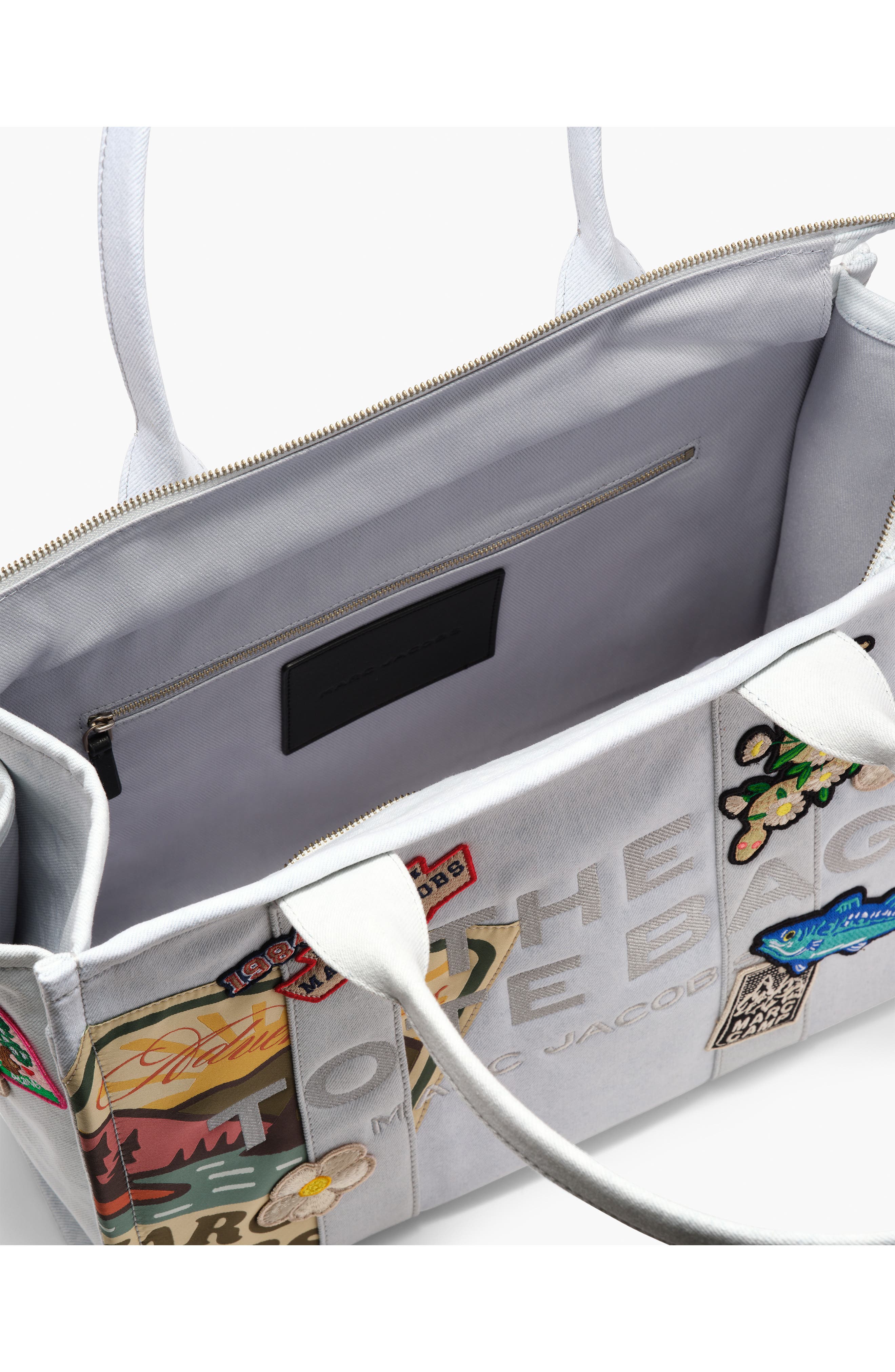 Marc Jacobs THE LARGE TOTE, Alternate, color, Light Wash