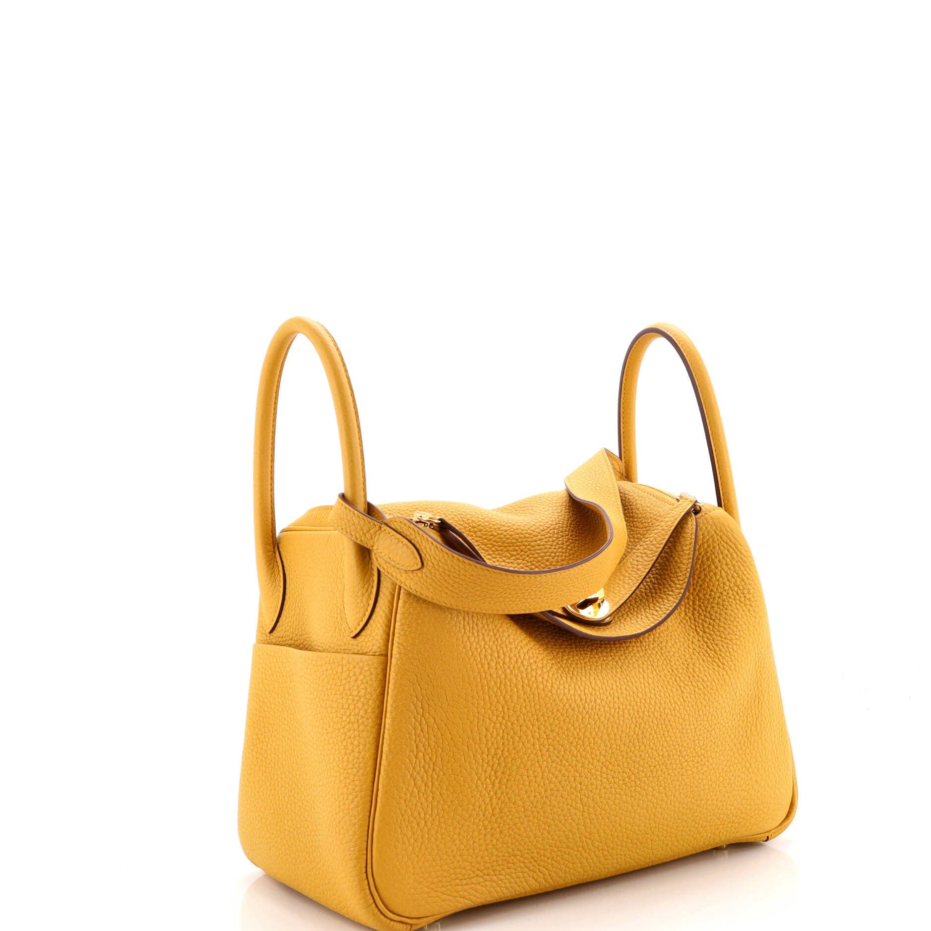 Pre-Owned Hermes Lindy Bag Clemence 30, Alternate, color, Jaune Ambre