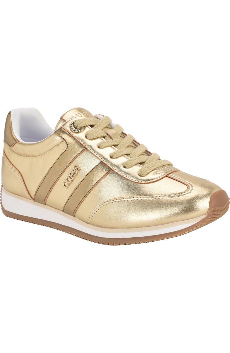 GUESS Saphia Metallic Sneaker, Main, color, Gold