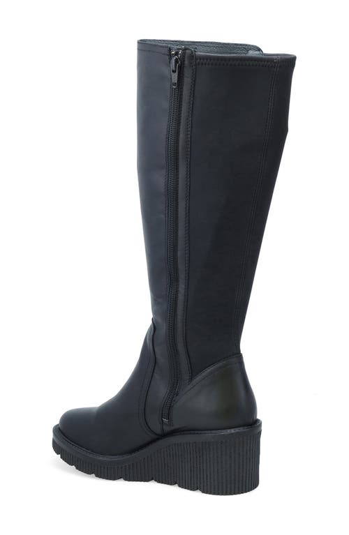 Miz Mooz Adriana Platform Wedge Boot In Black