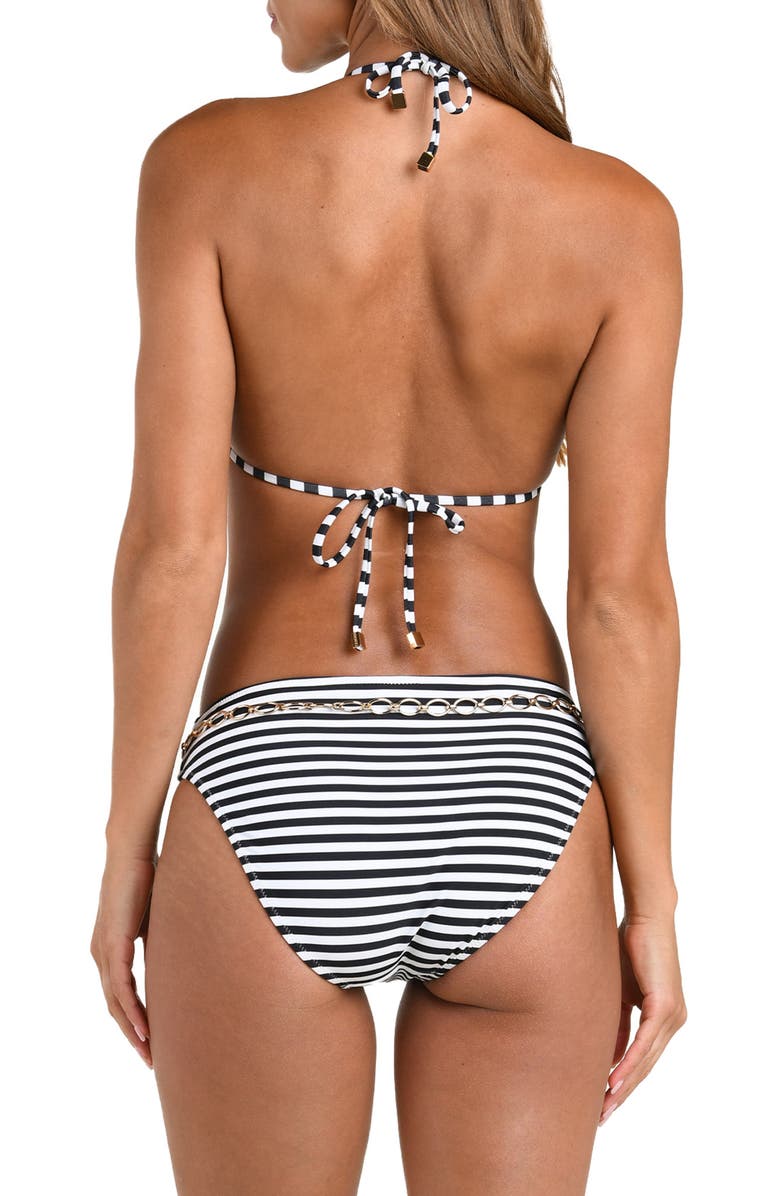 L'AGENCE Kristin Voyage Triangle Bikini Top, Alternate, color, Black