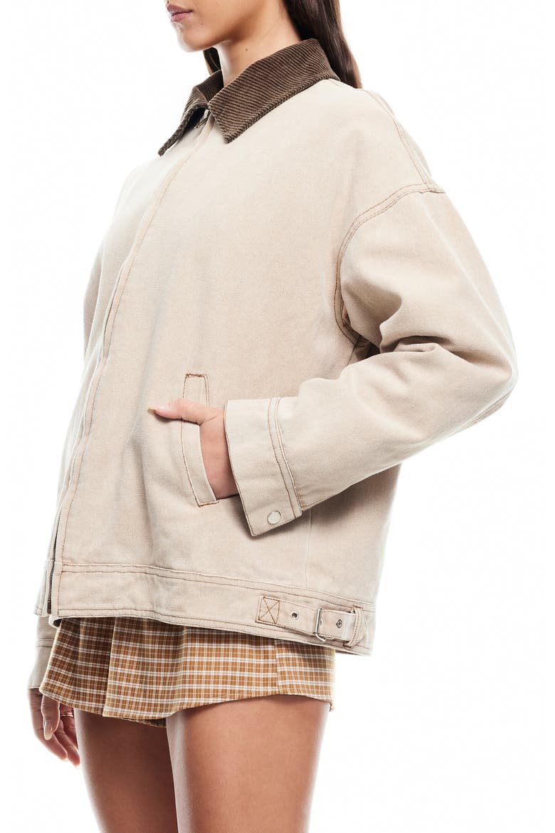 Workwear Water Repellent Cotton Jacket, Alternate, color, STONE