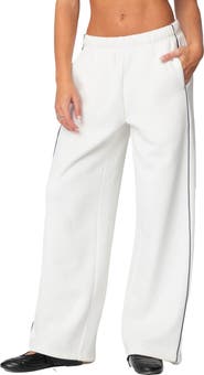EDIKTED Piped Wide Leg Sweatpants