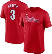Nike Men's Nike Bryce Harper Red Philadelphia Phillies Legend Name & Number Performance T-Shirt