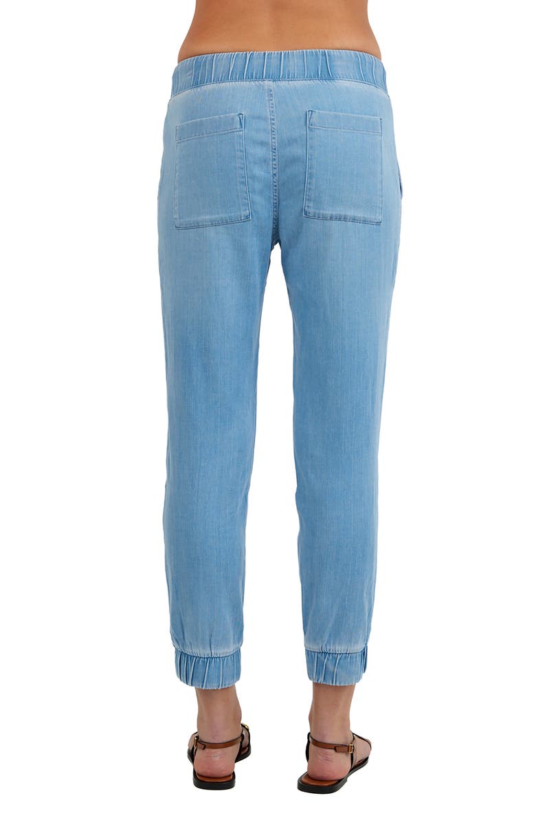 Bella Dahl Pocket Crop Denim Joggers, Alternate, color, Indigo Lake Wash