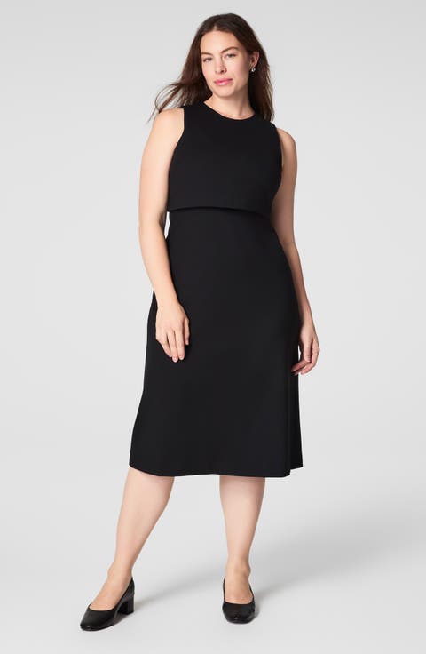 Ponte Overlay Dress