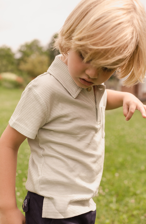Little Paper Kids Archie Polo In Blue