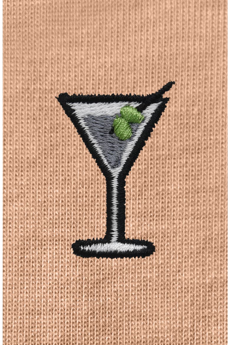 Mens Martini Cotton Tee, Alternate, color, Peach