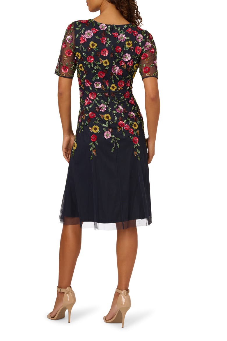 adrianna papell beaded mesh sheath dress BRAND NEW Adrianna Papell Beaded Mesh Sheath Dress, Black Rose Gold. SIZE 8