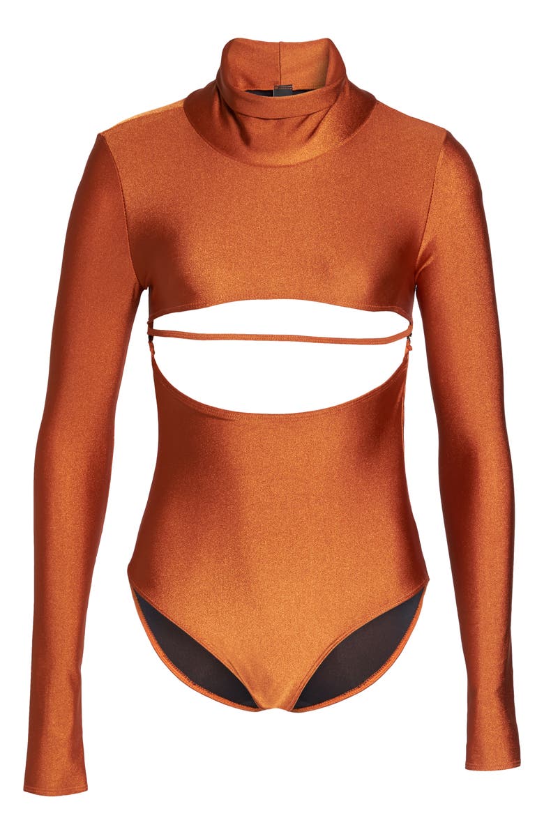 Chromat Long Sleeve Bodysuit, Alternate, color,