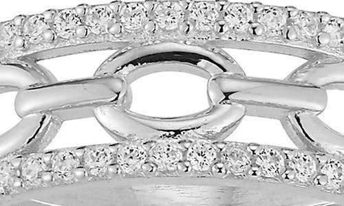 Chloe & Madison Chloe And Madison Link Band Ring In Silver