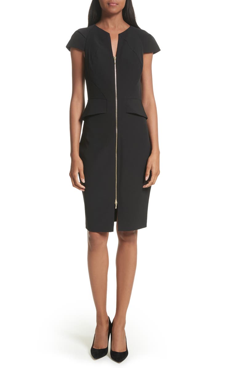 Ted Baker London Architectural Pencil Dress, Main, color, 