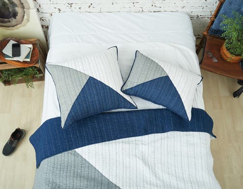 Carol & Frank 20" X 26" Asymmetrical Cotton Standard Pillow Sham In Multi