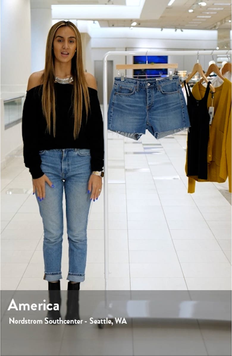 Dre Low Rise Denim Shorts, sales video thumbnail