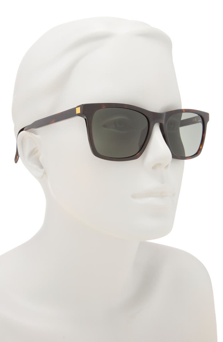 Dunhill 54mm Square Sunglasses, Alternate, color, Havana Havana Grey