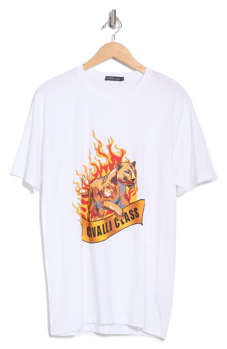 Cavalli Class Graphic T-Shirt, Alternate, color, White