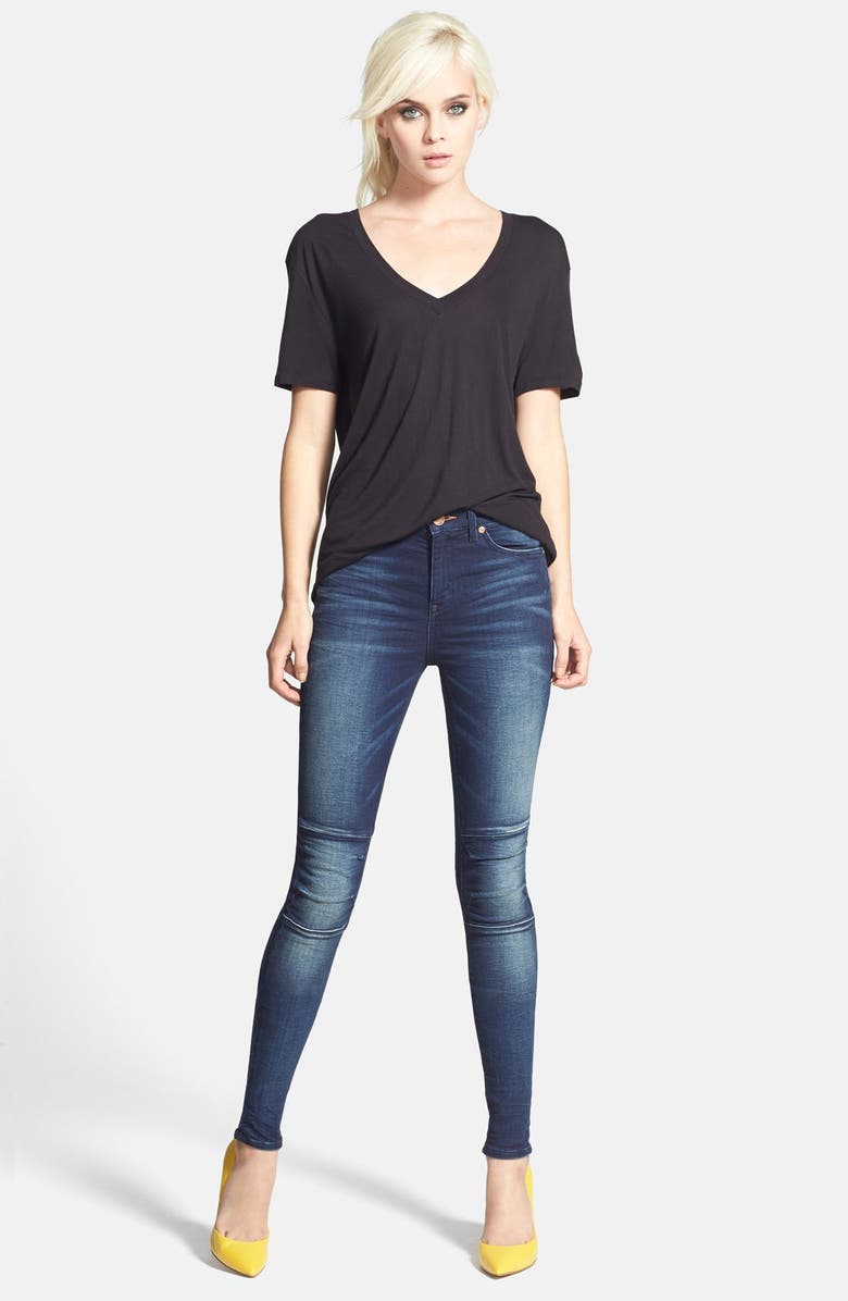 Tildon Slouchy V-Neck Tee, Alternate, color, 