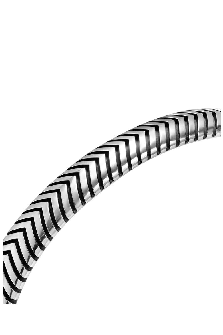 Chevron Cuff Bracelet in Sterling Silver, Alternate, color, SILVER