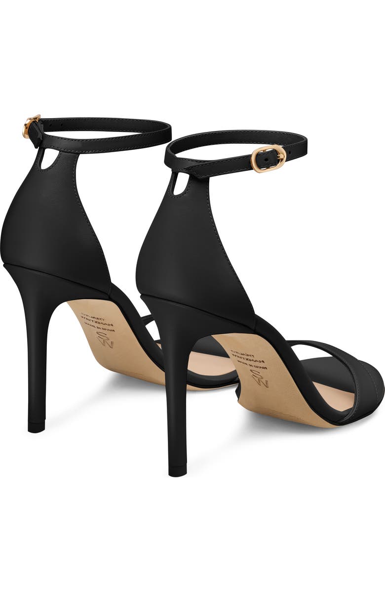 Stuart Weitzman Nudist II Sandal, Alternate, color, Black