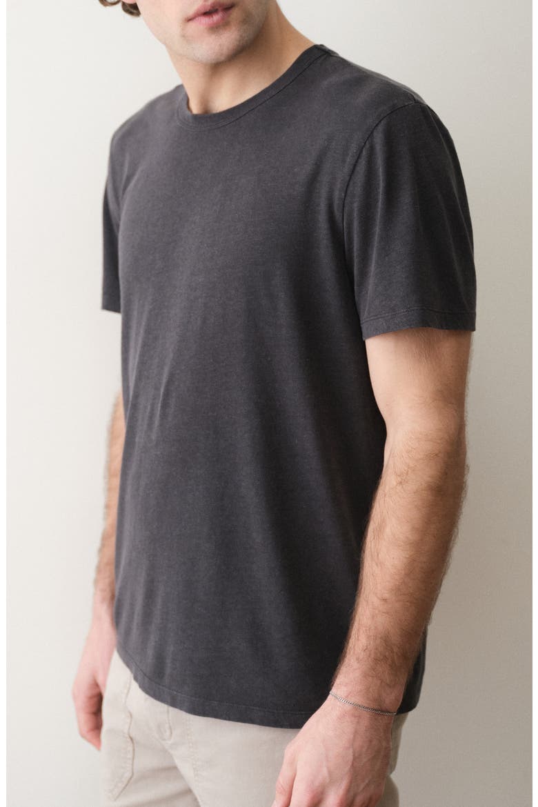Relaxed Hemp Cotton Shorts, Alternate, color, FADED BLACK