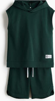 H&M Sleeveless Sports Hoodie Set With Drymove