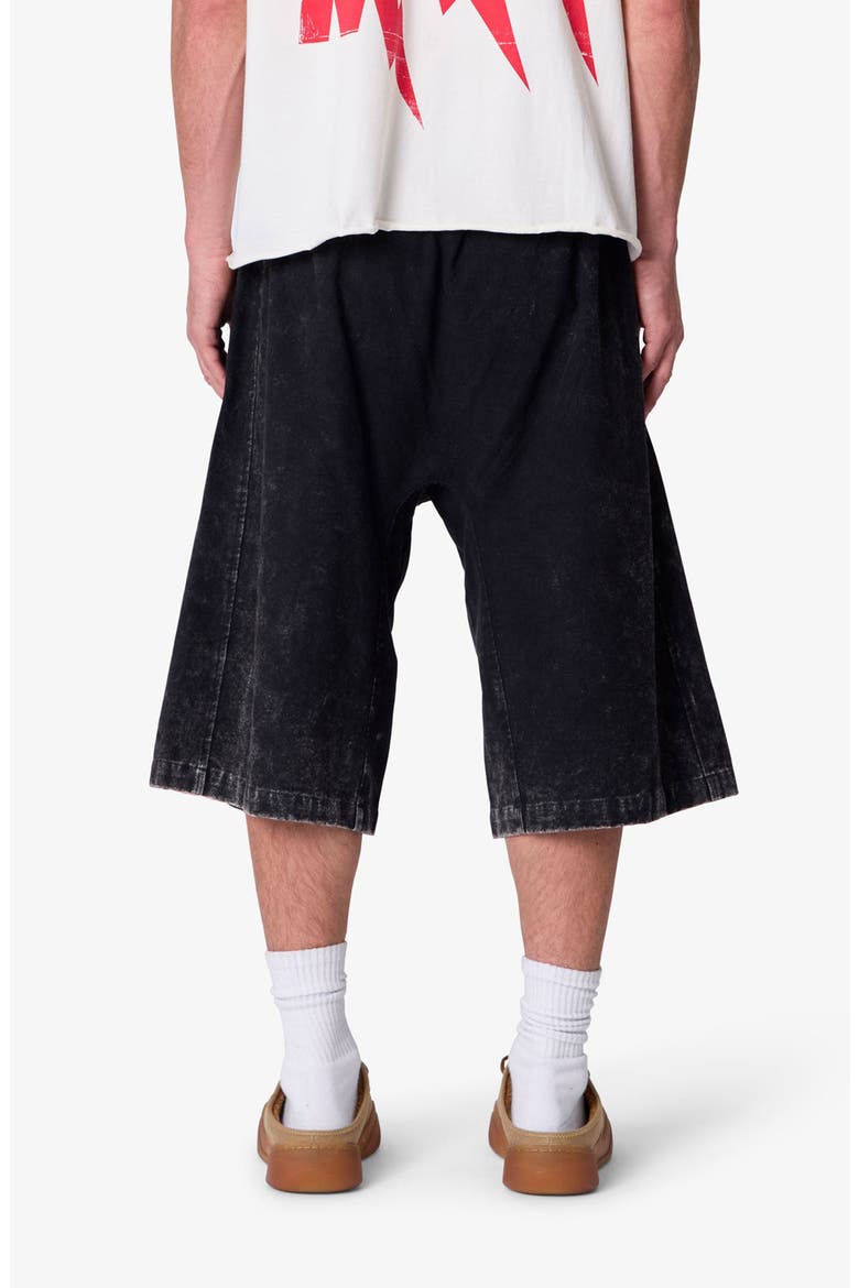 Ultra Baggy Stripe Twill Shorts, Alternate, color, WASHED BLACK