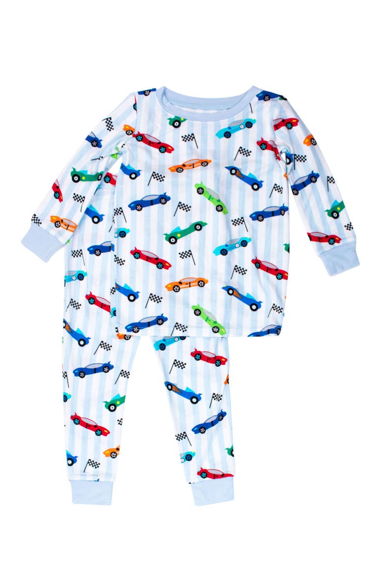 RuggedButts SoftSnooze Boys Long Sleeve Pajama Set, Main, color, Let's Roll