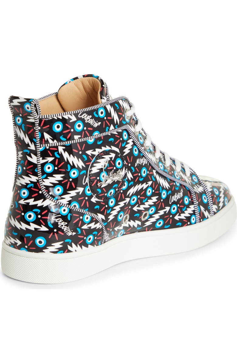 Christian Louboutin Louis Orlato Patent Leather High Top Sneaker, Alternate, color,