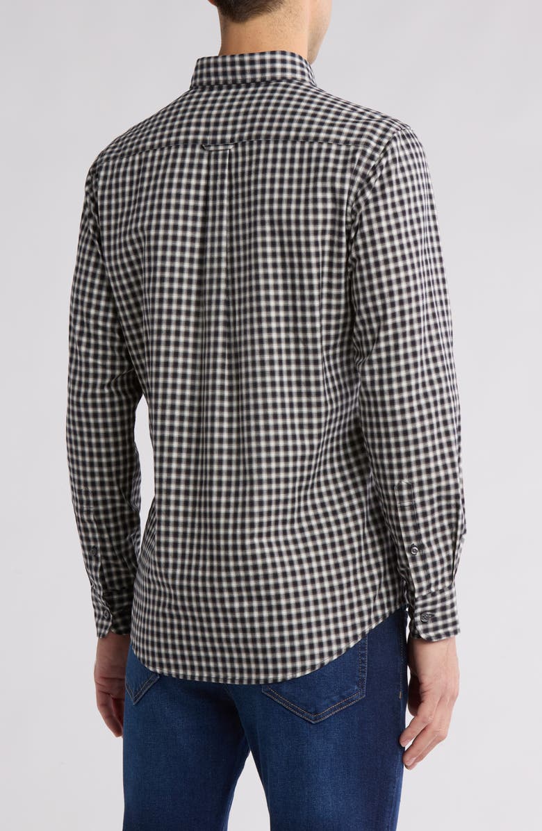 Rodd & Gunn Signal Hill Grid Trim Fit Cotton Button-Up Shirt, Alternate, color, Granite